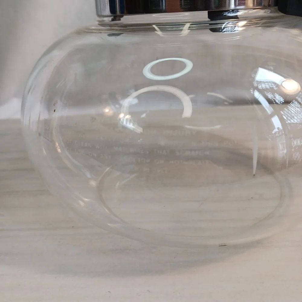 Bunn 6 Cup Glass Coffee Pot Carafe Black Lid